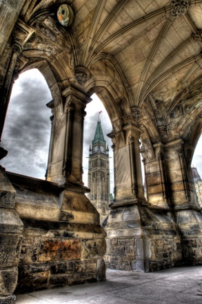 The arches of the parliement of Ottawa